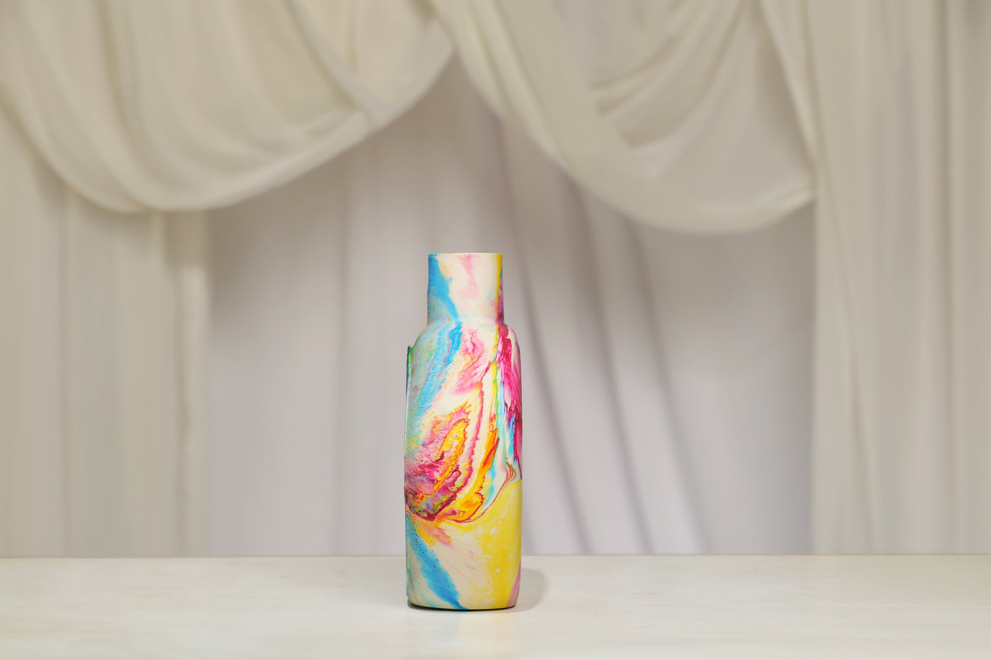 Aurora Swirl – Abstract Circular Sculpture for Home Décor